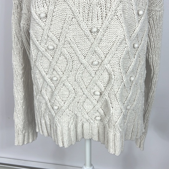 J. Crew cream knit sweater oversized small - Picture 3 of 6